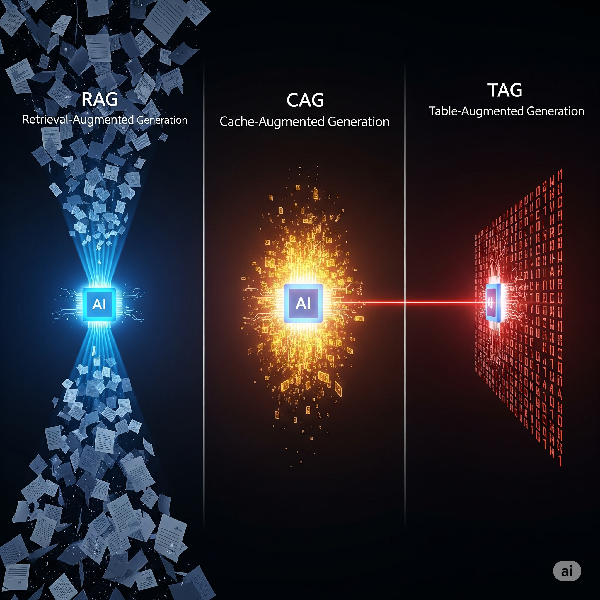 AI의 새로운 흐름:  CAG, TAG, RAG을 파헤치다