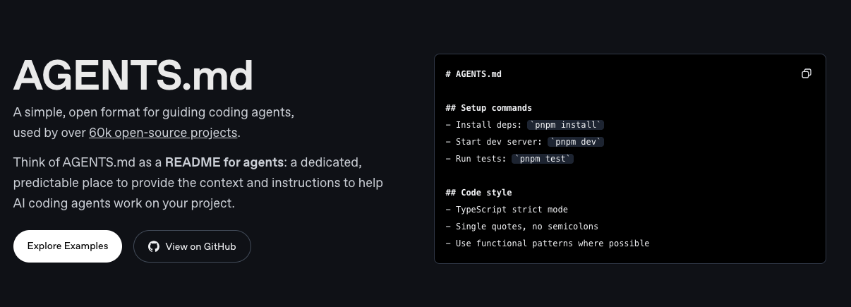 AGENTS.md: AI 시대의 프로젝트 문서화 혁신
